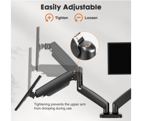 Dual Monitor Stand Arm, Gas Sp - Desk Setup Monitor Arm recension och pris