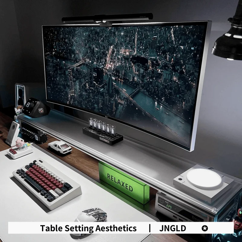 Aluminum Monitor Stand Acrylic - Desk Setup For Laptop And Monitor recension och pris