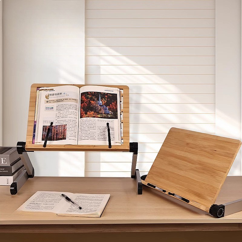 Bamboo Adjustable Bed Desk Lap - Desk Setup Books recension och pris