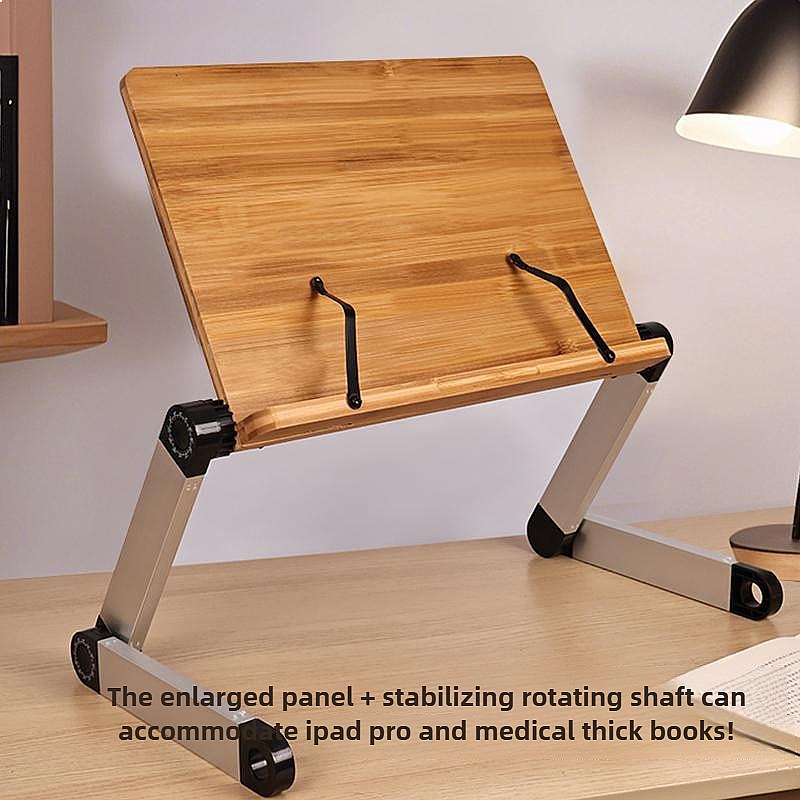 Bamboo Adjustable Bed Desk Lap - Desk Setup Books recension och pris