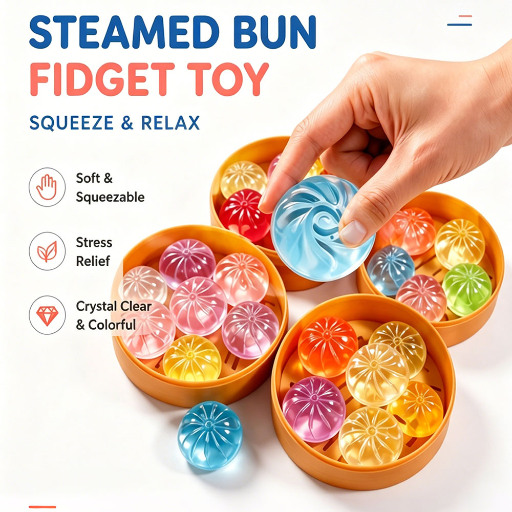 Kawaii 5Pcs Crystal Dim Sum Sq - Desk Setup Room recension och pris