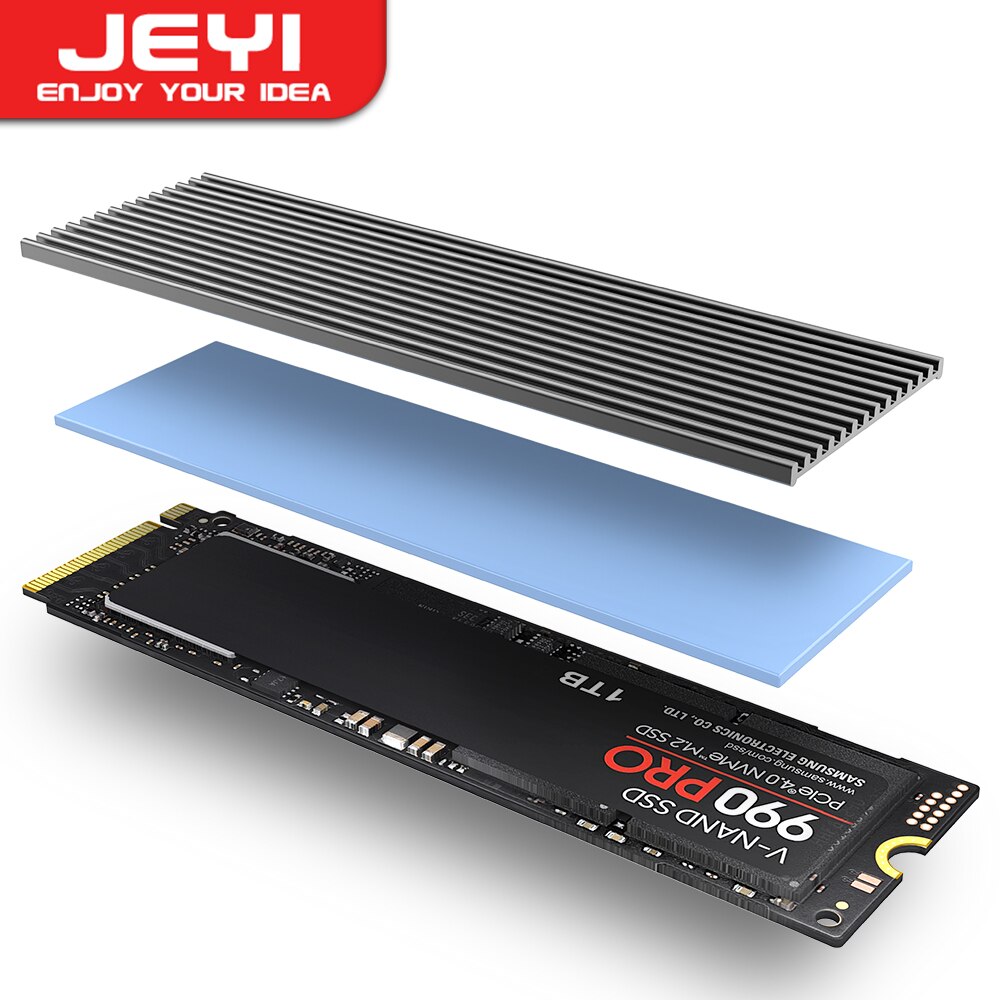 JEYI M.2 SSD Heatsink, Aluminu - Desk Setup Ps5 recension och pris