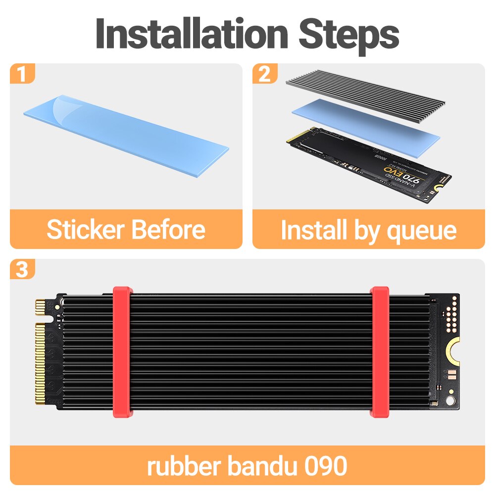JEYI M.2 SSD Heatsink, Aluminu - Desk Setup Ps5 recension och pris