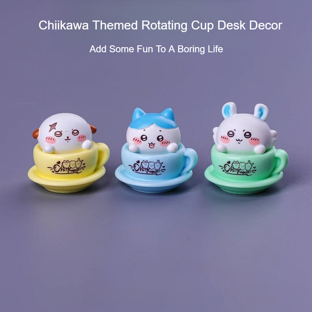 Chiikawa Rotating Cup Figure K - Desk Setup Room recension och pris