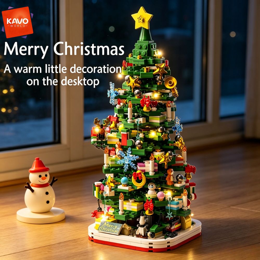 KAVOWORLD 1024pcs Christmas Tr - Desk Setup Couple recension och pris
